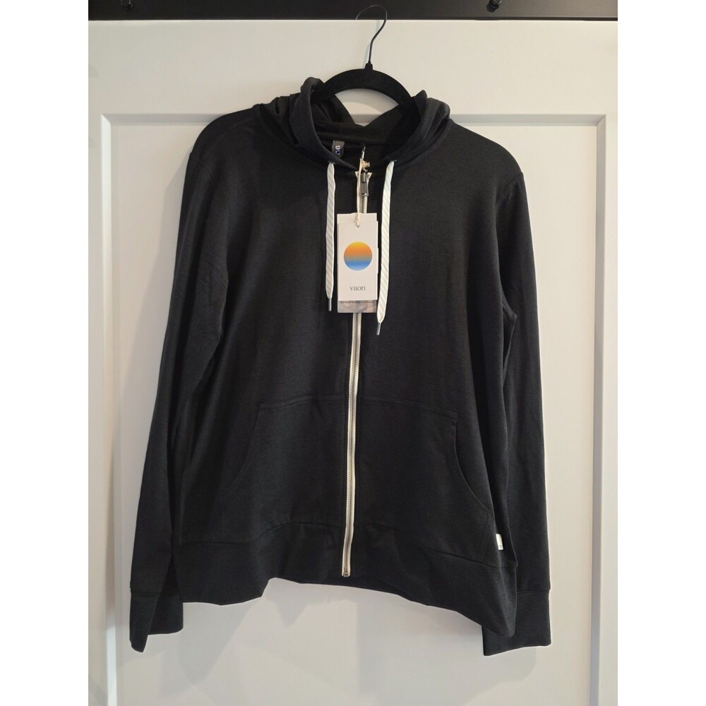 NWT Vuori Women's Halo Performance Hoodie 2.0, Black Heather New Athliesure M